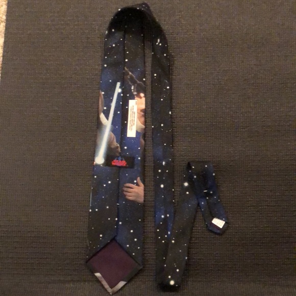Star Wars, Mens Dress tie. Black/Navy blue color way. - Picture 5 of 7